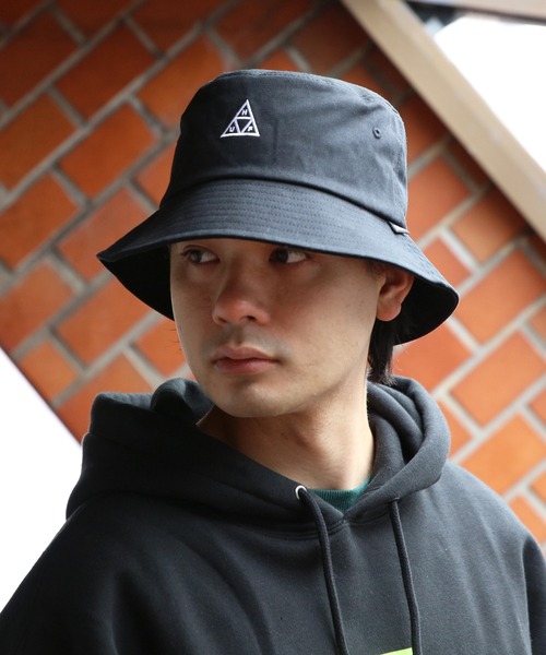 HUF（ハフ）の「HUF トライアングル バケットハット（ハット・メンズ・ブラック/ナチュラル・S/M/L/XL）」の11枚目の写真