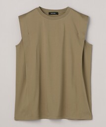 スムース ショルダータック ノースリーブプルオーバー