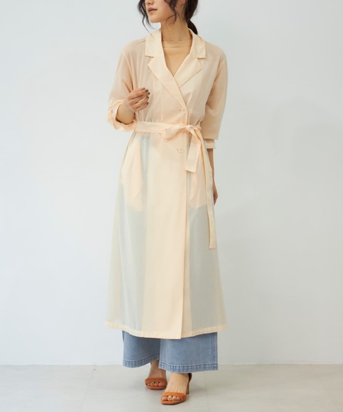 セール】シアートリコットロングコート 【低身長・小柄女性】（その他