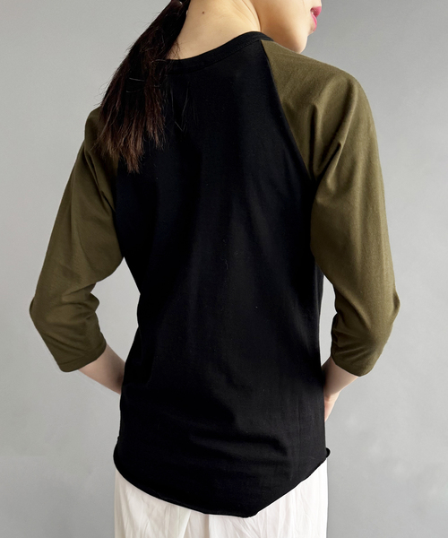 Tシャツ(半袖/袖なし) EDIT.FOR LULU - baserange loose tee Juliet green セール】《追加》ラグランスリーブTEE（Tシャツ/カットソー