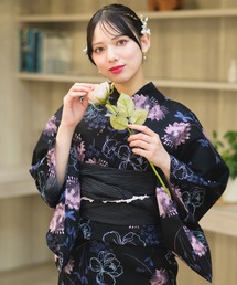 浴衣　反物　黒地　花柄 楽天市場】浴衣 反物 黒の通販
