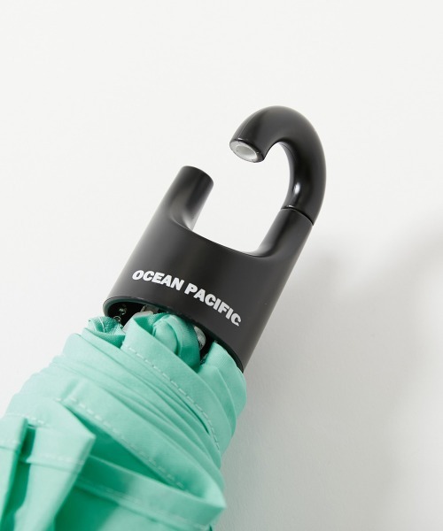 Ocean Pacific カラビナ付き軽量折り畳み傘(晴雨兼用)（折りたたみ傘