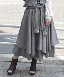 axes femme | シャツ巻き風イレヘムスカート(スカート)