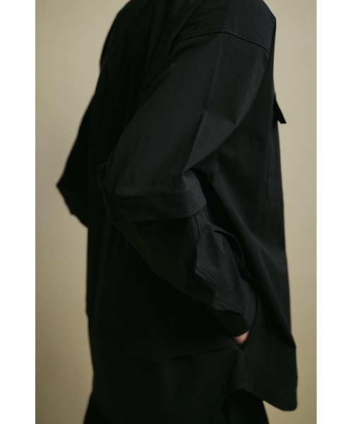 STYLEMIXER(スタイルミキサー)の「ACTIVE撥水デタッチャブルシャツ(シャツ/ブラウス・メンズ・アイボリー/ブラック/カーキ・MEDIUM/LARGE)」の15枚目の写真