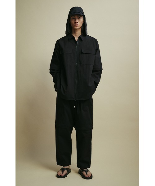 STYLEMIXER(スタイルミキサー)の「ACTIVE撥水デタッチャブルシャツ(シャツ/ブラウス・メンズ・アイボリー/ブラック/カーキ・MEDIUM/LARGE)」の4枚目の写真