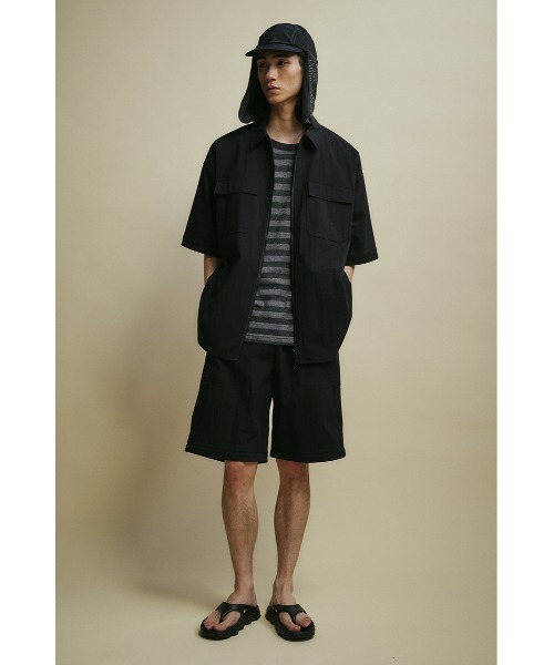 STYLEMIXER(スタイルミキサー)の「ACTIVE撥水デタッチャブルシャツ(シャツ/ブラウス・メンズ・アイボリー/ブラック/カーキ・MEDIUM/LARGE)」の8枚目の写真