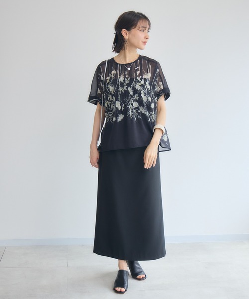 KATHARINE ROSS(キャサリンロス)の「【KATHARINE ROSS】エッチングプリントブラウス(シャツ/ブラウス・レディース・ブラック/アイボリー・MEDIUM)」の4枚目の写真