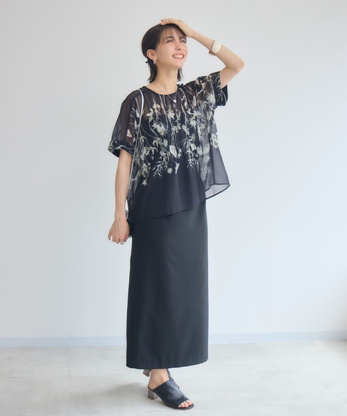 KATHARINE ROSS(キャサリンロス)の「【KATHARINE ROSS】エッチングプリントブラウス(シャツ/ブラウス・レディース・ブラック/アイボリー・MEDIUM)」の5枚目の写真