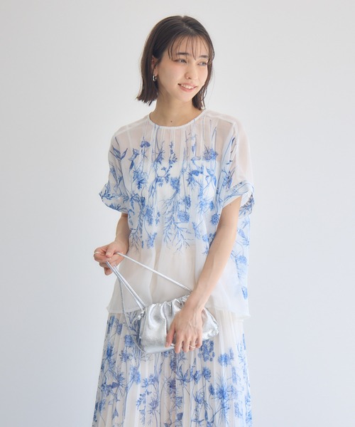 KATHARINE ROSS(キャサリンロス)の「【KATHARINE ROSS】エッチングプリントブラウス(シャツ/ブラウス・レディース・ブラック/アイボリー・MEDIUM)」の13枚目の写真