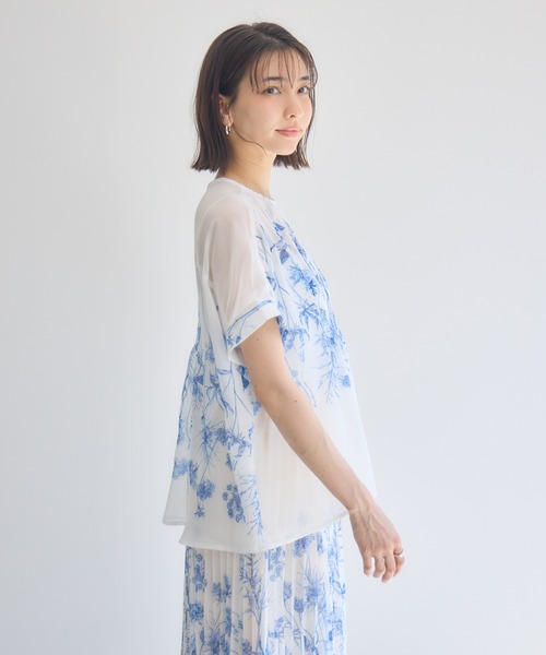 KATHARINE ROSS(キャサリンロス)の「【KATHARINE ROSS】エッチングプリントブラウス(シャツ/ブラウス・レディース・ブラック/アイボリー・MEDIUM)」の15枚目の写真