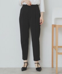 ストレッチテーパードパンツ/セットアップ対応【洗濯機洗い可/抗ピル/接触冷感】