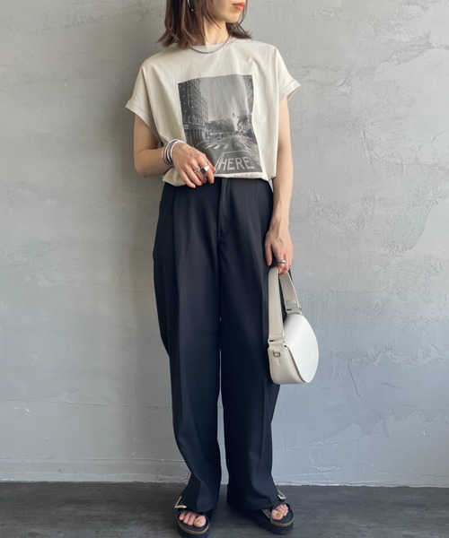 MICA&DEAL/マイカアンドディール] CITY PHOTO プリントTシャツ