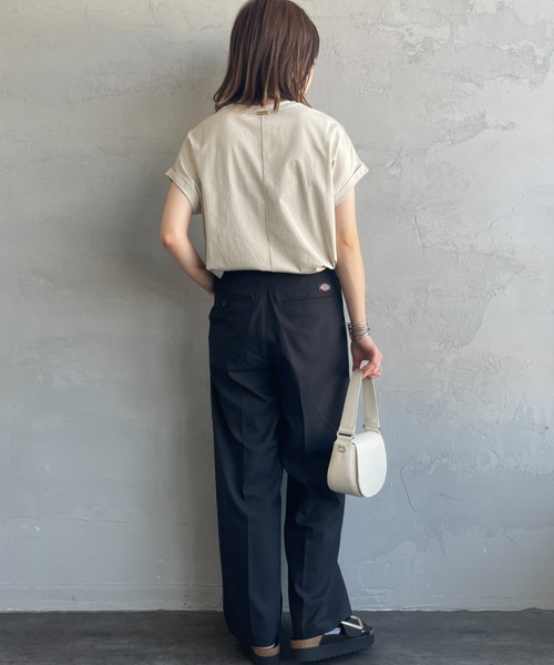 MICA&DEAL（マイカ＆ディール）の「[MICA&DEAL/マイカアンドディール] CITY PHOTO プリントTシャツ（Tシャツ/カットソー・レディース・ホワイト/ベージュ・F）」の7枚目の写真
