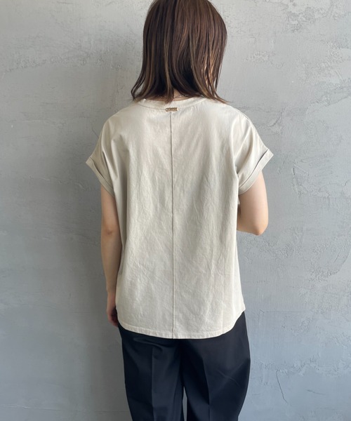 MICA&DEAL（マイカ＆ディール）の「[MICA&DEAL/マイカアンドディール] CITY PHOTO プリントTシャツ（Tシャツ/カットソー・レディース・ホワイト/ベージュ・F）」の10枚目の写真