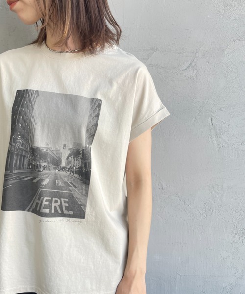 MICA&DEAL/マイカアンドディール] CITY PHOTO プリントTシャツ