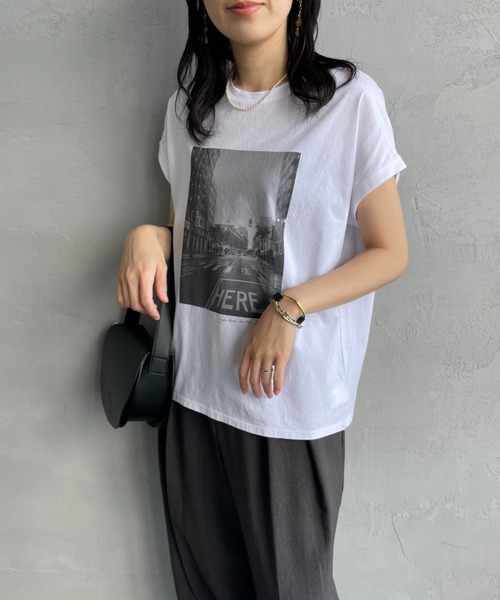 MICA&DEAL/マイカアンドディール] CITY PHOTO プリントTシャツ