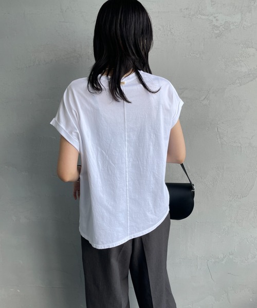 MICA&DEAL（マイカ＆ディール）の「[MICA&DEAL/マイカアンドディール] CITY PHOTO プリントTシャツ（Tシャツ/カットソー・レディース・ホワイト/ベージュ・F）」の21枚目の写真