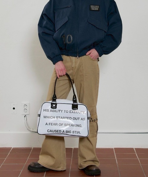 【ESC STUDIO】lettering bowling bag ESC STUDIO（イーエスシースタジオ）の「【ESC STUDIO】lettering