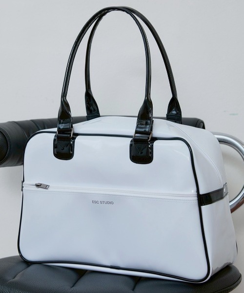 【ESC STUDIO】lettering bowling bag ESC STUDIO（イーエスシースタジオ）の「【ESC STUDIO】lettering
