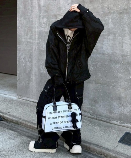 【ESC STUDIO】lettering bowling bag ESC STUDIO（イーエスシースタジオ）の「【ESC STUDIO】lettering