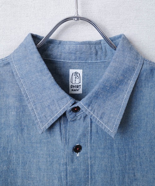KATO`(カトー)の「【KATO'/カトー】231 KATO'S ベアシャンブレーシャツ KS2312801(シャツ/ブラウス・メンズ・ホワイト/インディゴブルー・LARGE/MEDIUM/X-LARGE)」の17枚目の写真
