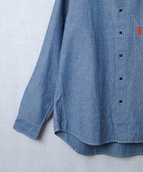 KATO`(カトー)の「【KATO'/カトー】231 KATO'S ベアシャンブレーシャツ KS2312801(シャツ/ブラウス・メンズ・ホワイト/インディゴブルー・LARGE/MEDIUM/X-LARGE)」の21枚目の写真