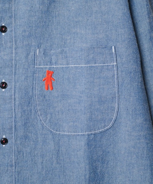 KATO`(カトー)の「【KATO'/カトー】231 KATO'S ベアシャンブレーシャツ KS2312801(シャツ/ブラウス・メンズ・ホワイト/インディゴブルー・LARGE/MEDIUM/X-LARGE)」の22枚目の写真