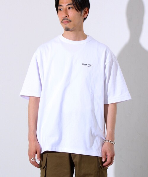 ARMY TWILL（アーミーツイル）の「【ARMY TWILL/アーミーツイル】30/2 OE Half Sleeve T プリントTシャツ（Tシャツ/カットソー・メンズ・ホワイト/オレンジ/ブラック・S/M/L）」の6枚目の写真