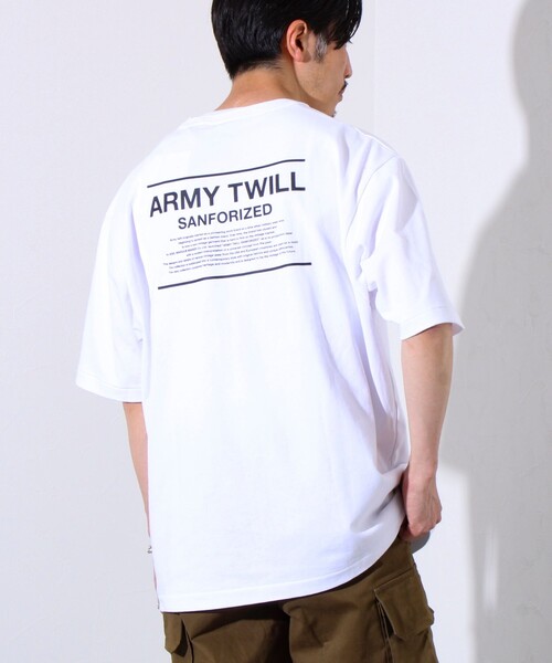 ARMY TWILL（アーミーツイル）の「【ARMY TWILL/アーミーツイル】30/2 OE Half Sleeve T プリントTシャツ（Tシャツ/カットソー・メンズ・ホワイト/オレンジ/ブラック・S/M/L）」の8枚目の写真