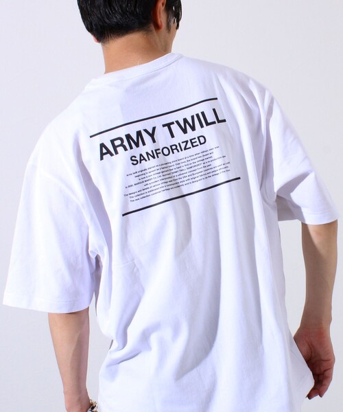 ARMY TWILL（アーミーツイル）の「【ARMY TWILL/アーミーツイル】30/2 OE Half Sleeve T プリントTシャツ（Tシャツ/カットソー・メンズ・ホワイト/オレンジ/ブラック・S/M/L）」の10枚目の写真