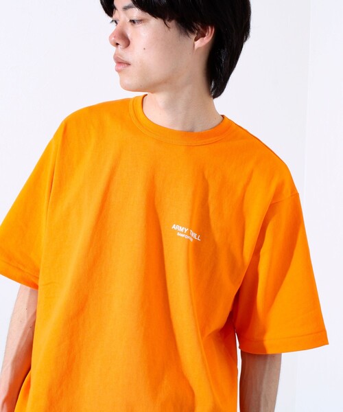 ARMY TWILL（アーミーツイル）の「【ARMY TWILL/アーミーツイル】30/2 OE Half Sleeve T プリントTシャツ（Tシャツ/カットソー・メンズ・ホワイト/オレンジ/ブラック・S/M/L）」の17枚目の写真