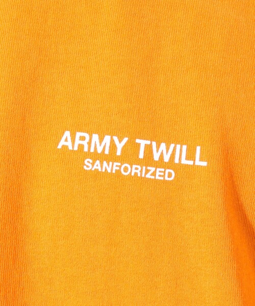ARMY TWILL（アーミーツイル）の「【ARMY TWILL/アーミーツイル】30/2 OE Half Sleeve T プリントTシャツ（Tシャツ/カットソー・メンズ・ホワイト/オレンジ/ブラック・S/M/L）」の20枚目の写真