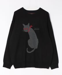 【ATELANE】 Ac/C WJQDスウェットライク キャットクルー