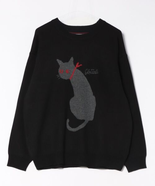 【ATELANE】 Ac/C WJQDスウェットライク キャットクルー
