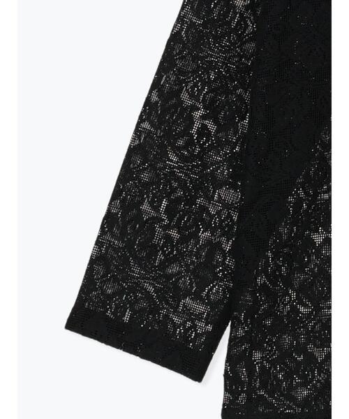 Te chichi TERRASSE(テチチテラス)の「【セットアップ可】レーステーラードジャケット《2025summer catalog item》(ノーカラージャケット・レディース・ブラック/オフホワイト・F)」の12枚目の写真