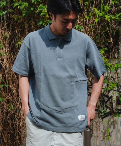 Snow Peak（スノーピーク）の「【オンライン限定】SP Polo Shirt ポロシャツ / Snow Peak（ポロシャツ・メンズ・グリーン/グレー/ブラック・M/L/S/XXL/XL）」の3枚目の写真