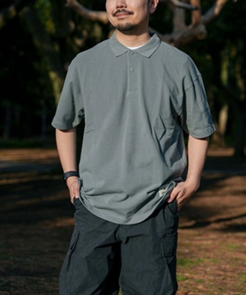 Snow Peak（スノーピーク）の「【オンライン限定】SP Polo Shirt ポロシャツ / Snow Peak（ポロシャツ・メンズ・グリーン/グレー/ブラック・M/L/S/XXL/XL）」の19枚目の写真