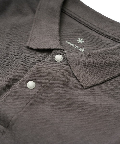 Snow Peak（スノーピーク）の「【オンライン限定】SP Polo Shirt ポロシャツ / Snow Peak（ポロシャツ・メンズ・グリーン/グレー/ブラック・M/L/S/XXL/XL）」の4枚目の写真