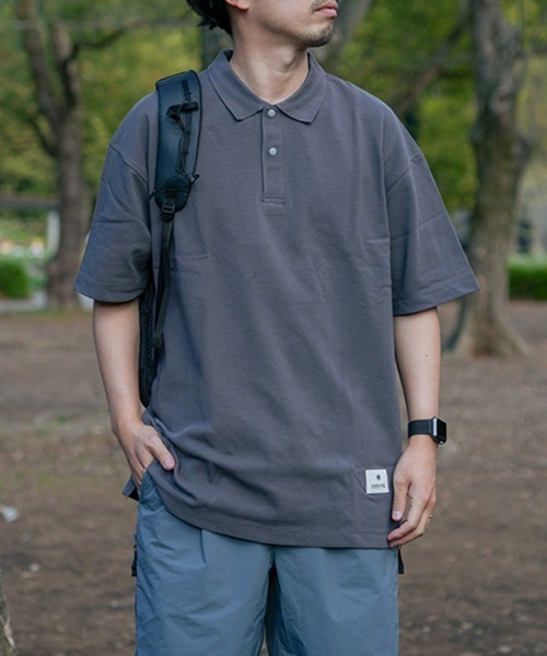 Snow Peak（スノーピーク）の「【オンライン限定】SP Polo Shirt ポロシャツ / Snow Peak（ポロシャツ・メンズ・グリーン/グレー/ブラック・M/L/S/XXL/XL）」の16枚目の写真