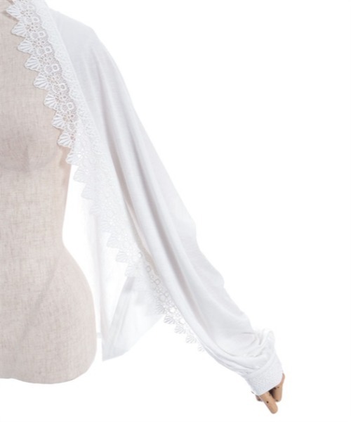 axes femme（アクシーズファム）の「バラ釦付ＵＶ２ＷＡＹストール（ストール/ショール・レディース・ブラック/ミント/キナリ・FREE）」の20枚目の写真