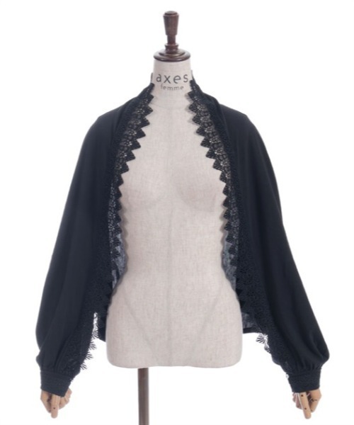 axes femme（アクシーズファム）の「バラ釦付ＵＶ２ＷＡＹストール（ストール/ショール・レディース・ブラック/ミント/キナリ・FREE）」の10枚目の写真