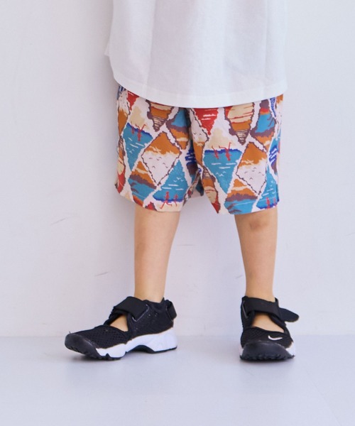 MARKEY'S（マーキーズ）の「総柄ショーツ/セットアップ可能（その他パンツ・キッズ・チャコール/マルチ/ブルー/オレンジ・90/100/110/120/80/130/140/150/95）」の4枚目の写真