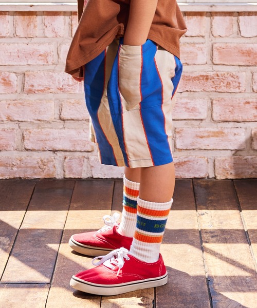 MARKEY'S（マーキーズ）の「総柄ショーツ/セットアップ可能（その他パンツ・キッズ・チャコール/マルチ/ブルー/オレンジ・90/100/110/120/80/130/140/150/95）」の7枚目の写真