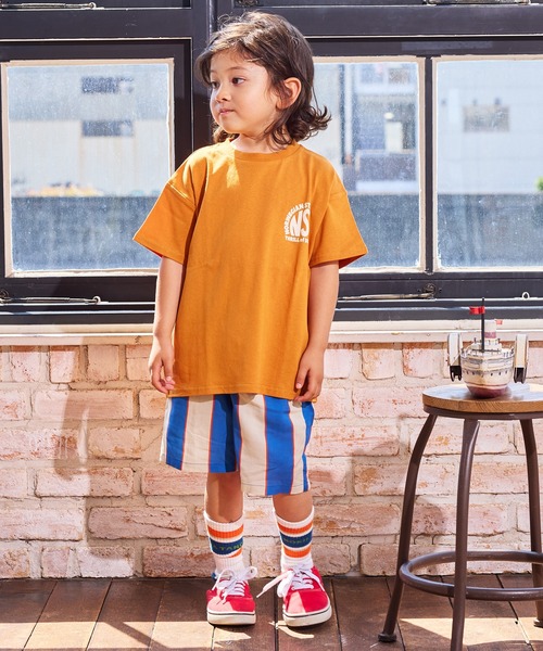 MARKEY'S（マーキーズ）の「総柄ショーツ/セットアップ可能（その他パンツ・キッズ・チャコール/マルチ/ブルー/オレンジ・90/100/110/120/80/130/140/150/95）」の9枚目の写真