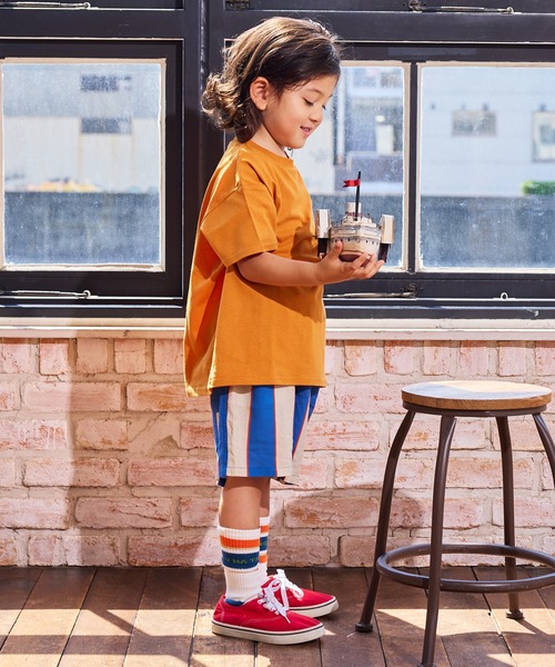 MARKEY'S（マーキーズ）の「総柄ショーツ/セットアップ可能（その他パンツ・キッズ・チャコール/マルチ/ブルー/オレンジ・90/100/110/120/80/130/140/150/95）」の10枚目の写真