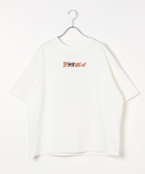 PAGEBOY（ページボーイ）の「【サウナボーイ×LIMMY CAT】トトノイLIMMY CAT Tシャツ《UNISEX》（Tシャツ/カットソー・レディース・オフホワイト/ネイビー・MEDIUM/LARGE）」の6枚目の写真