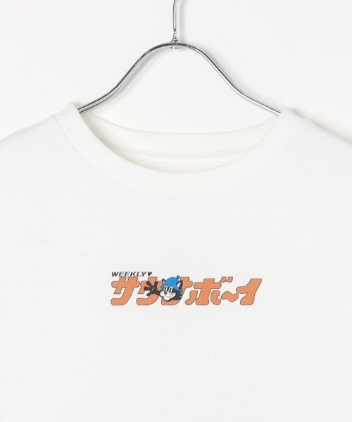 PAGEBOY（ページボーイ）の「【サウナボーイ×LIMMY CAT】トトノイLIMMY CAT Tシャツ《UNISEX》（Tシャツ/カットソー・レディース・オフホワイト/ネイビー・MEDIUM/LARGE）」の7枚目の写真