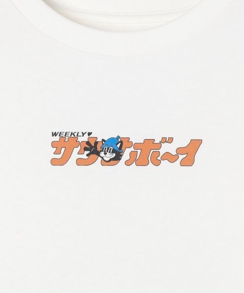 PAGEBOY（ページボーイ）の「【サウナボーイ×LIMMY CAT】トトノイLIMMY CAT Tシャツ《UNISEX》（Tシャツ/カットソー・レディース・オフホワイト/ネイビー・MEDIUM/LARGE）」の10枚目の写真