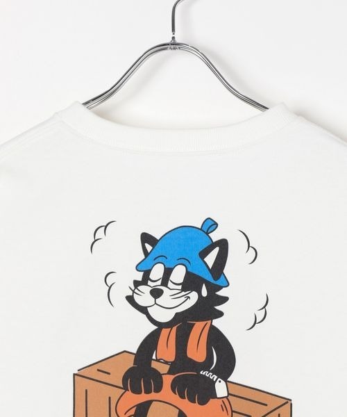 PAGEBOY（ページボーイ）の「【サウナボーイ×LIMMY CAT】トトノイLIMMY CAT Tシャツ《UNISEX》（Tシャツ/カットソー・レディース・オフホワイト/ネイビー・MEDIUM/LARGE）」の12枚目の写真