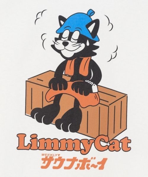 PAGEBOY（ページボーイ）の「【サウナボーイ×LIMMY CAT】トトノイLIMMY CAT Tシャツ《UNISEX》（Tシャツ/カットソー・レディース・オフホワイト/ネイビー・MEDIUM/LARGE）」の13枚目の写真